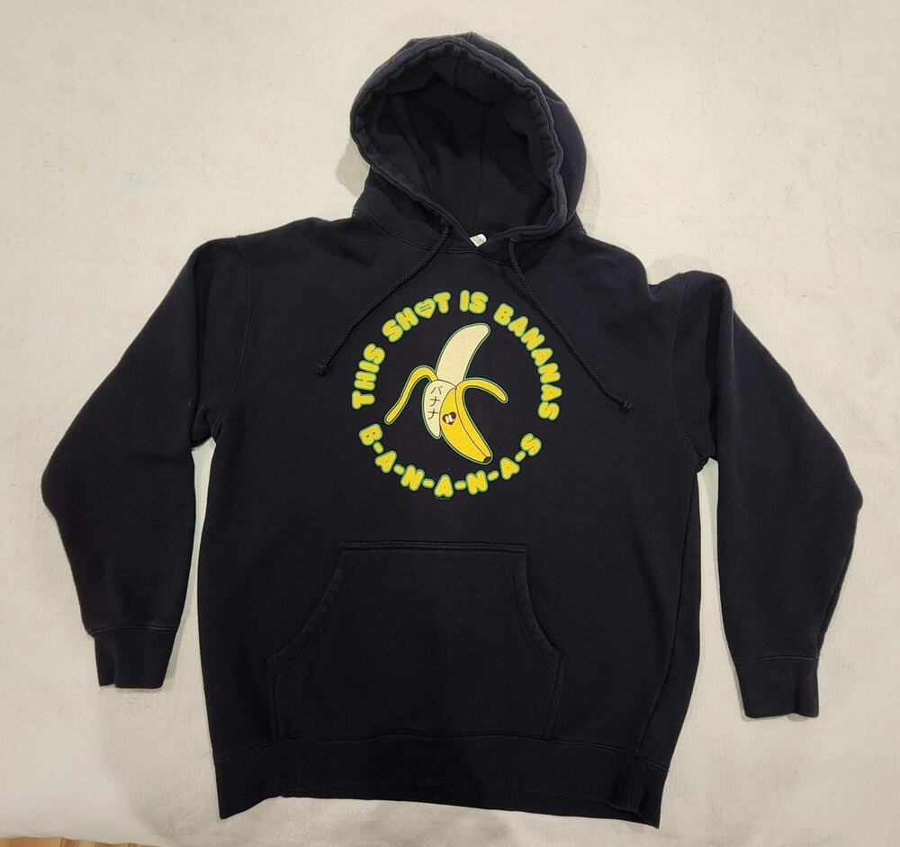 Vintage 2005 Harajuku Lovers Gwen Stefani Bananas Hoodie L Hollaback Girl Y2K